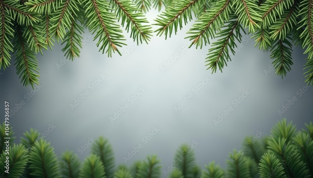 Evergreen branches a symbol of natures resilience and beauty Evergreen branches a symbol of natures resilience and beauty