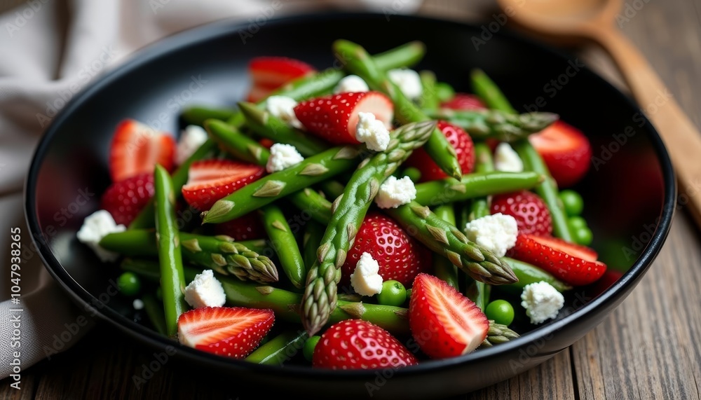 Fresh Spring Salad with Asparagus and Strawberries Fresh Spring Salad with Asparagus and Strawberries