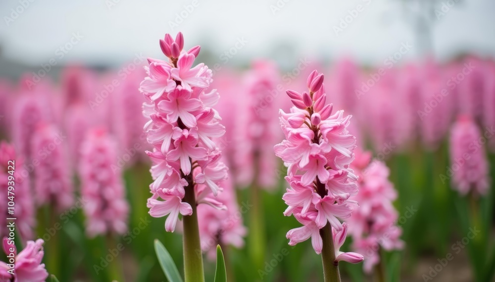 Obraz premium Blooming beauty in a field of pink