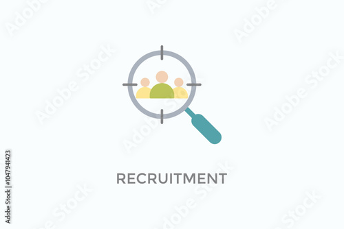 Recruitment Vector Icon Or Logo Illustration