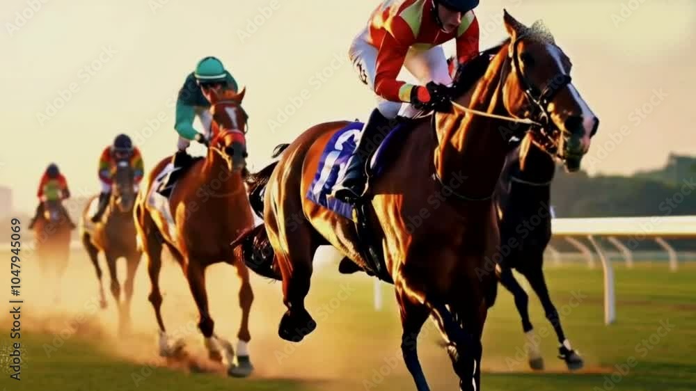 horse and rider on a horse Dynamic capture of horse racing action with jockeys striving to win in a high-stakes competition High quality HD 4K Video Clip
horse and rider on a horse Dynamic capture of horse racing action with jockeys striving to win in a high-stakes competition High quality HD 4K Video Clip