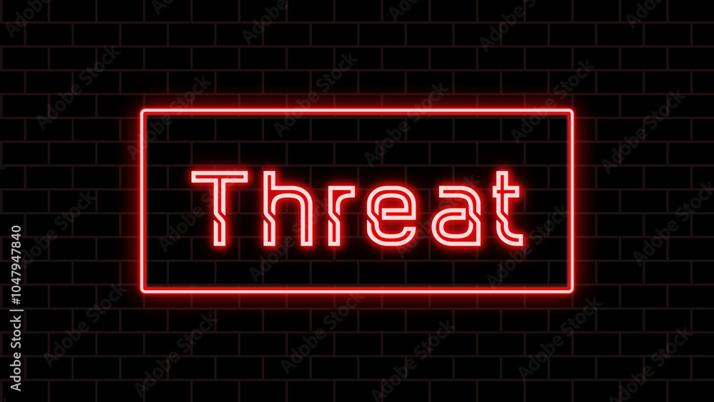 Threat のネオン文字