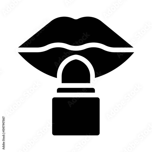Lip Balm glyph icon