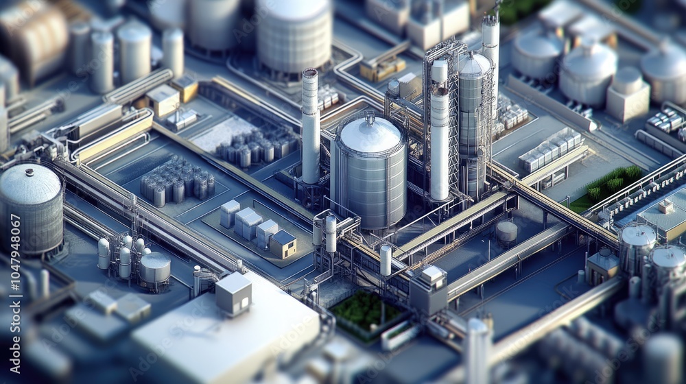 Industrial Overview of Chemical Processing Plant Industrial Overview of Chemical Processing Plant