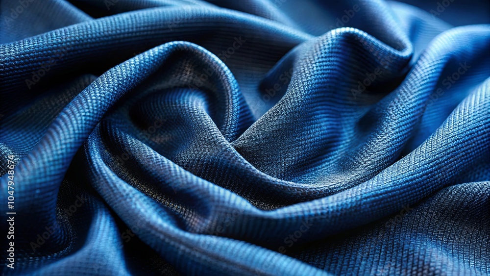 A Delicate Dance of Blue Fabric, Woven with Subtle Shimmering Threads, Creates a Tactile Symphony of Shadows and Light A Delicate Dance of Blue Fabric, Woven with Subtle Shimmering Threads, Creates a Tactile Symphony of Shadows and Light