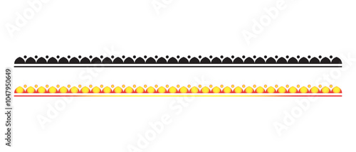 Durga Puja Border Decorations, Durga Puja Background and Frame. vector illustration.