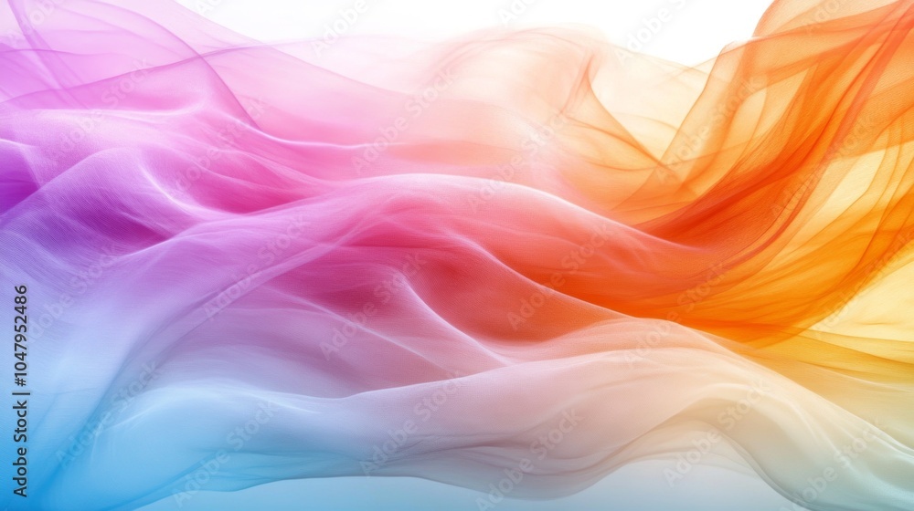 Abstract Colorful Fabric Texture Background Draped Gauze Soft Flowing Rainbow Hues Abstract Colorful Fabric Texture Background Draped Gauze Soft Flowing Rainbow Hues
