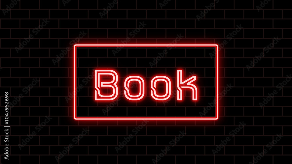 Book のネオン文字 Book のネオン文字