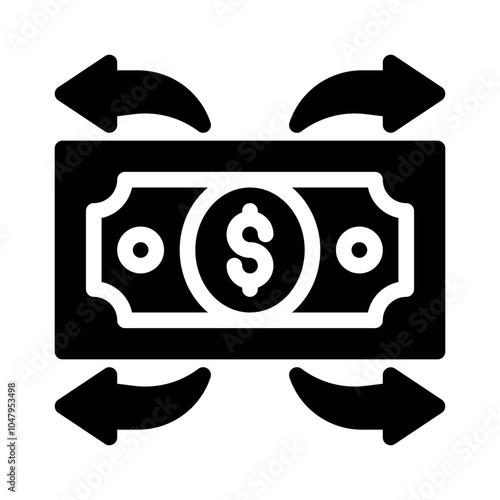 Cash Outflow glyph icon