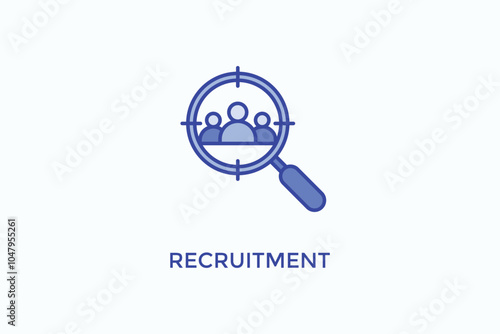 Recruitment Vector Icon Or Logo Illustration