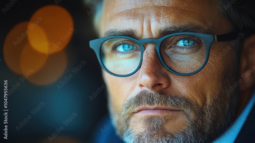 Thoughtful business leader in a meeting, looking serious amidst a strategy session Thoughtful business leader in a meeting, looking serious amidst a strategy session