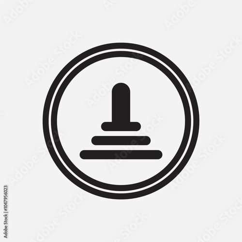 Electrical Earth and Electrical Grounding Icon vector. vector illustration.
