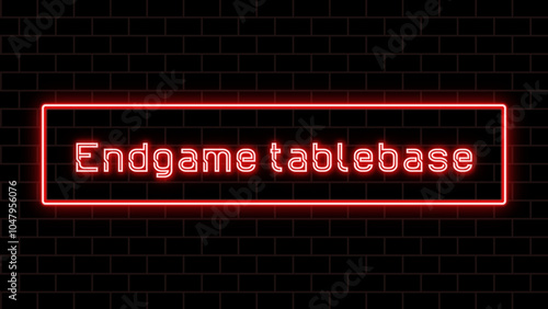 Endgame tablebase のネオン文字 photo