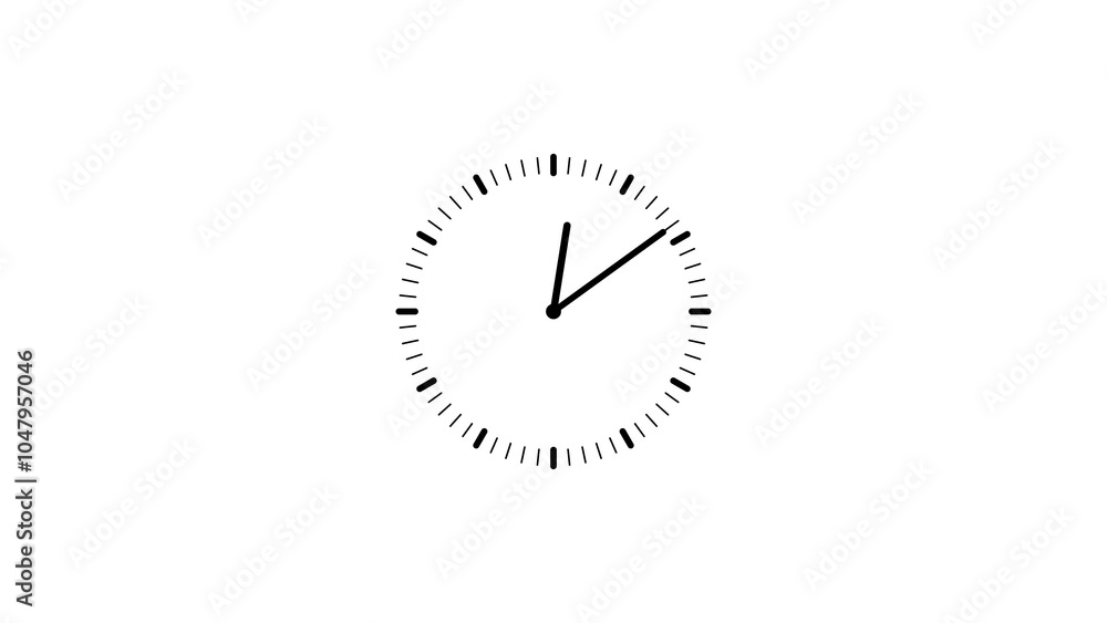 Analog Clock icon background, 24 hours arrow fast rotated 4k illustration. Analog Clock icon background, 24 hours arrow fast rotated 4k illustration.