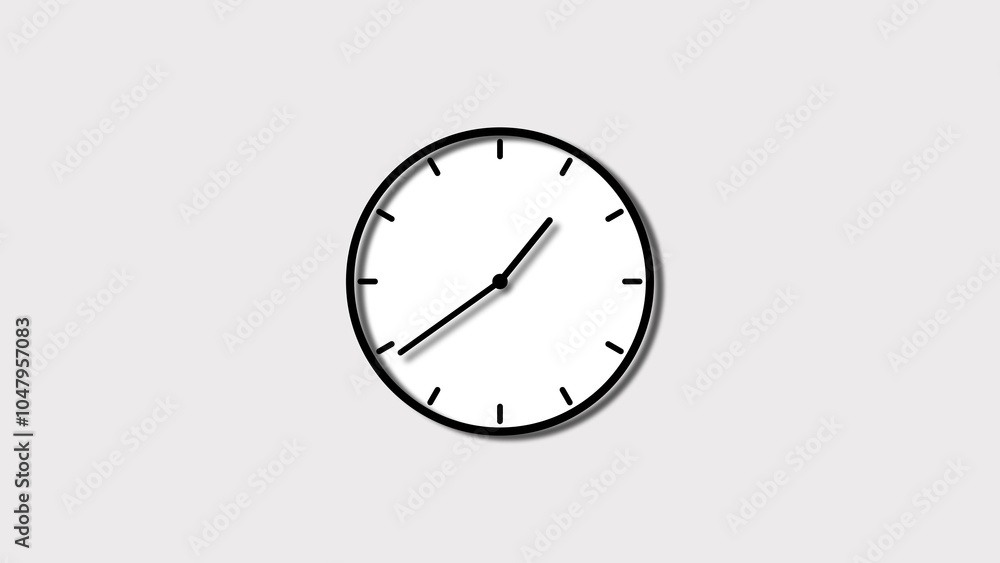 Analog Clock icon background, 24 hours arrow fast rotated 4k illustration. Analog Clock icon background, 24 hours arrow fast rotated 4k illustration.
