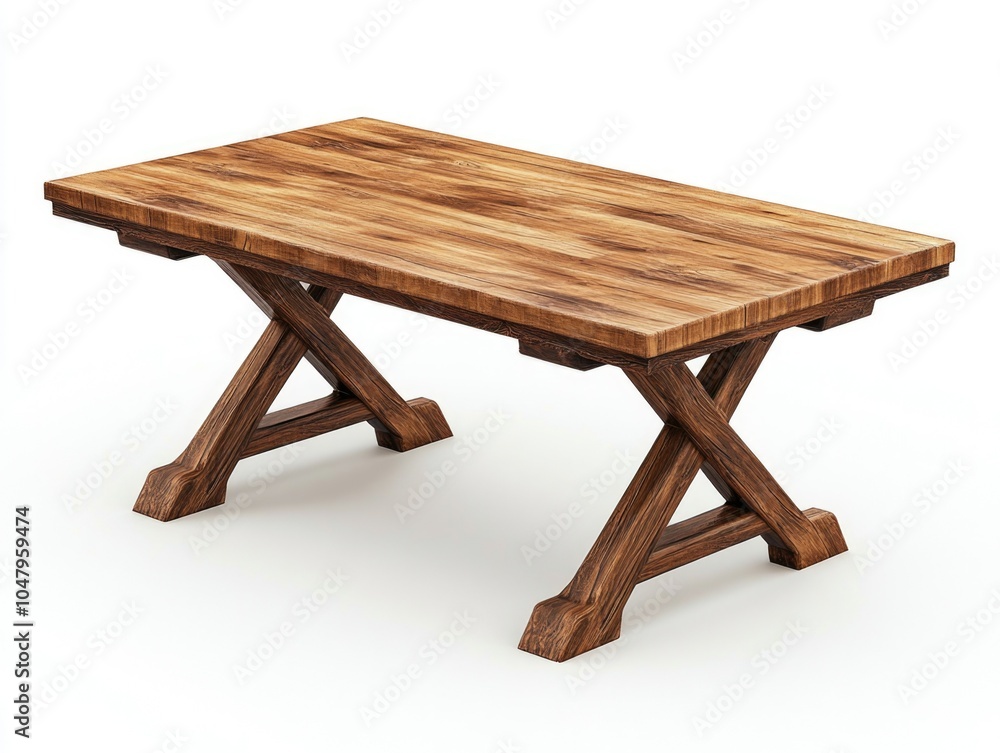 Isometric View of Elegant Hardwood Dining Table with Dual Pedestal Base, Polished Surface, Rectangular Shape, Luxurious Furniture Design, Isolated on White Background
Isometric View of Elegant Hardwood Dining Table with Dual Pedestal Base, Polished Surface, Rectangular Shape, Luxurious Furniture Design, Isolated on White Background