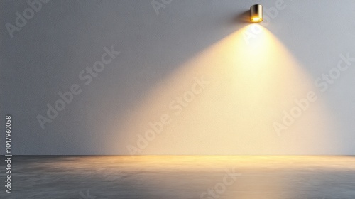 Minimalist Lighting Design on Textured Wall