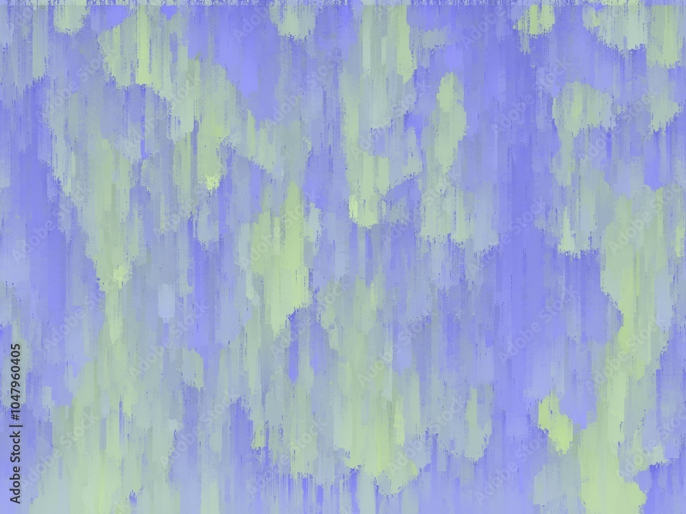 Fototapeta premium Vertical brushstrokes in pale purple and green create a soft, abstract background.
