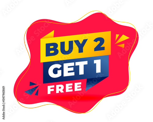 buy two get one free background for web or retail store