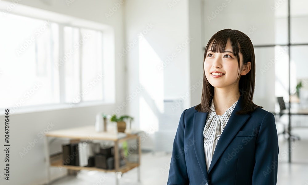 笑顔の女性会社員 笑顔の女性会社員