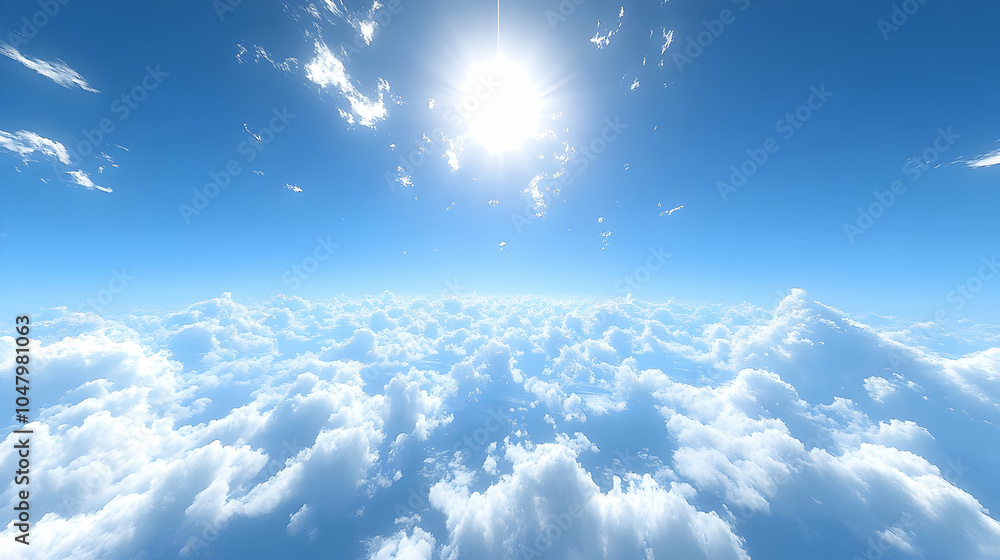 Clouds Above the Sky - Beautiful Background Illustration Clouds Above the Sky - Beautiful Background Illustration