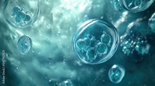 Wallpaper Mural Microscopic View of Cells Torontodigital.ca