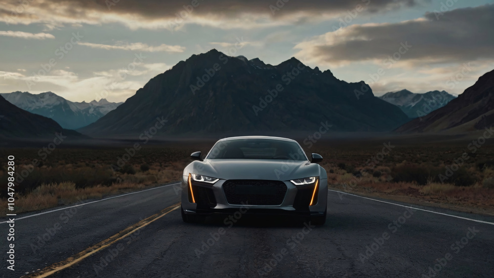 Fototapeta premium car on the road