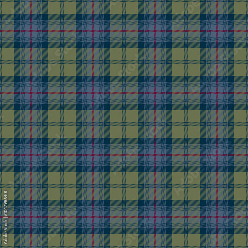 Autumn Plaid Check Seamless Pattern - Cute plaid check repeating pattern design