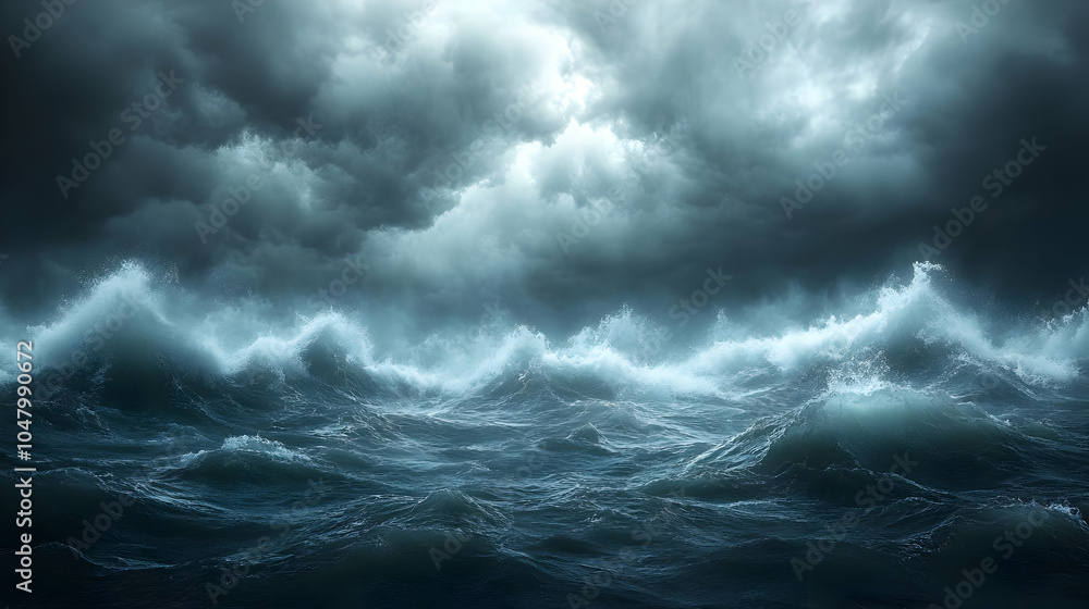 Stormy Ocean Waves Background Image Stormy Ocean Waves Background Image