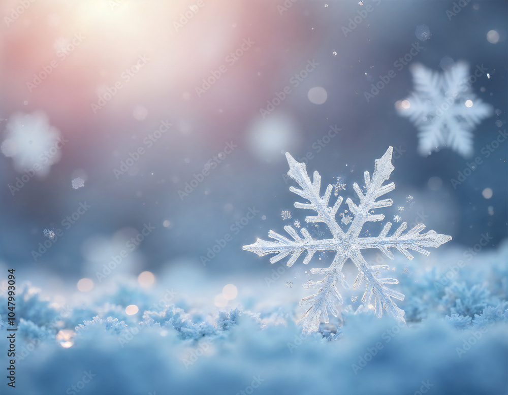 Christmas background with snowflakes Christmas background with snowflakes