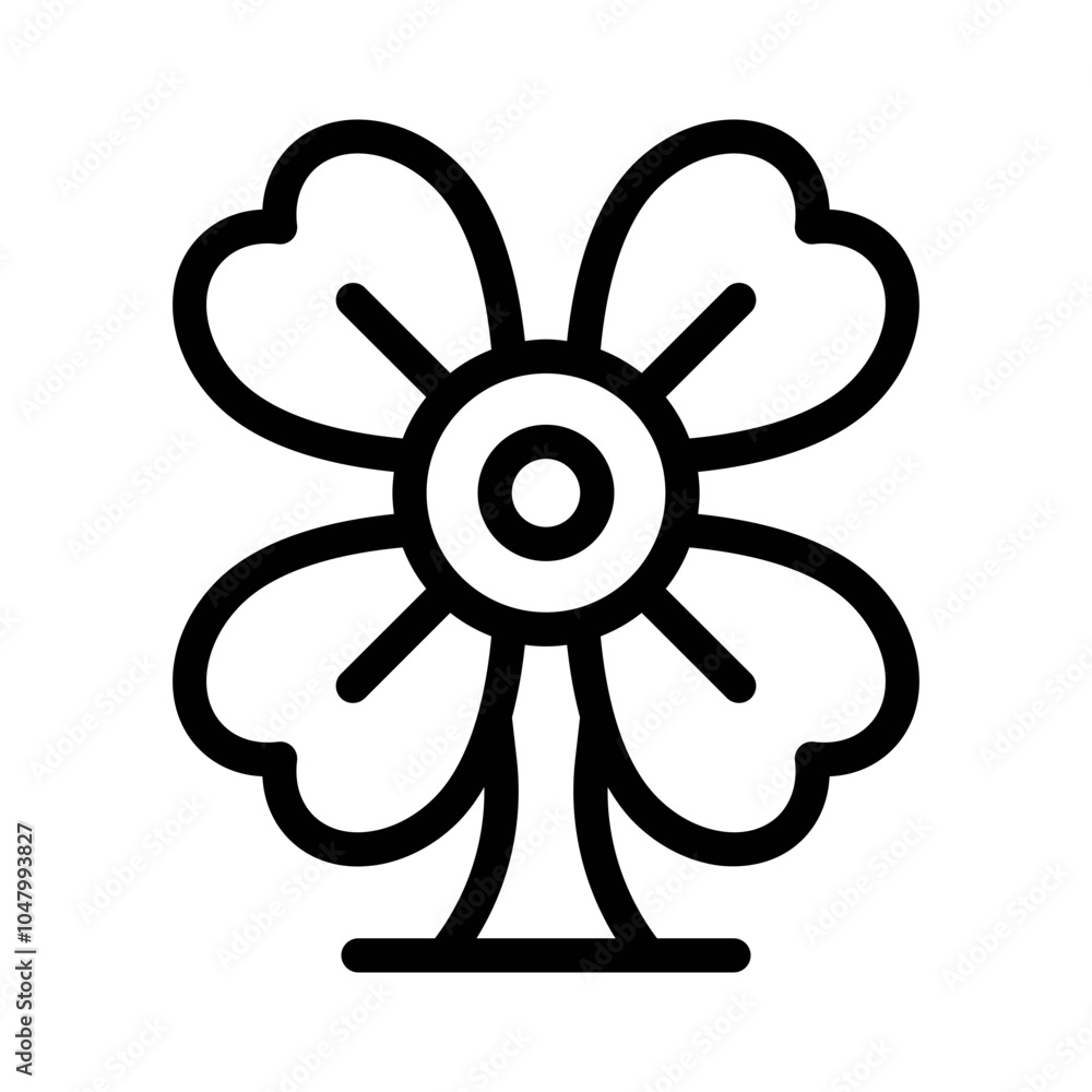 Flower line icon Flower line icon