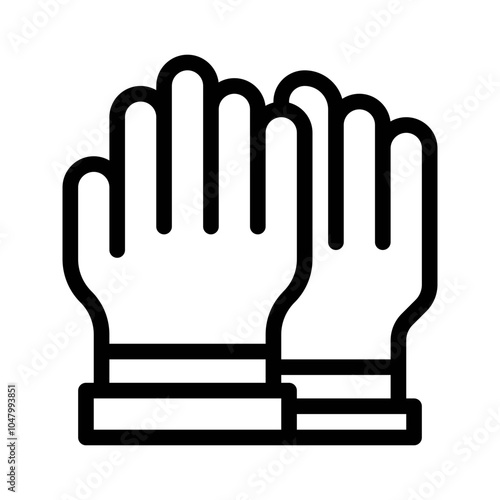 Gardening Gloves line icon