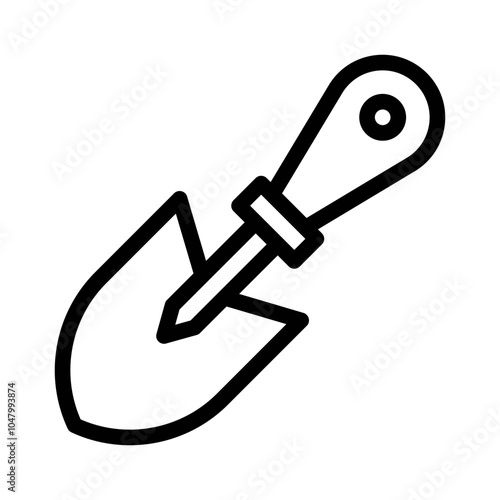 Garden Trowel line icon