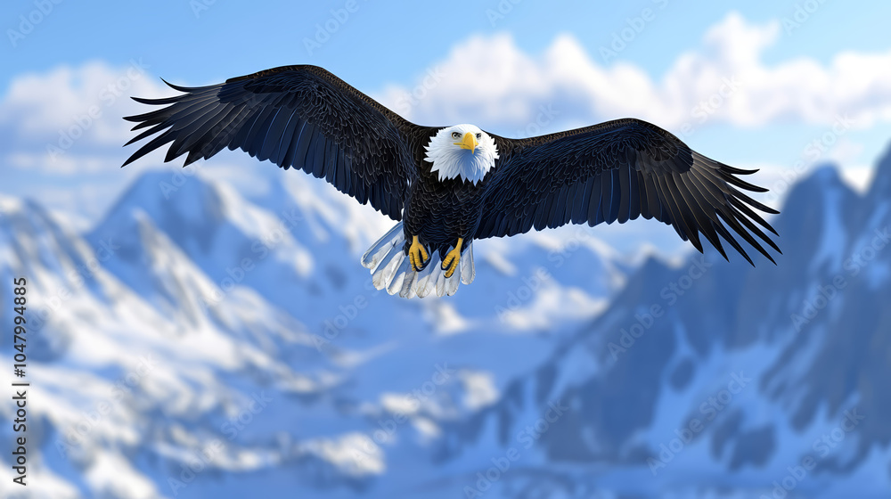 Obraz premium bald eagle in flight