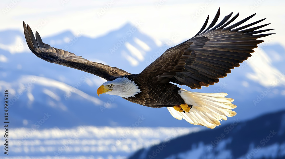 Obraz premium bald eagle in flight