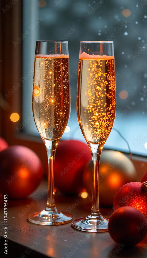 two glasses of champagne two glasses of champagne