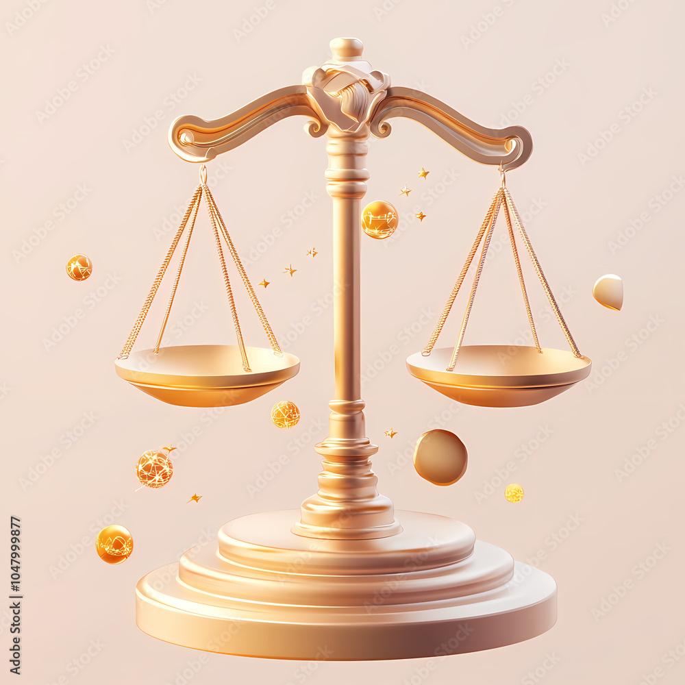 A graceful scale symbol representing the Libra zodiac, balanced and symmetrical, symbolizing harmony, fairness, and the pursuit of balance under the autumn sky. A graceful scale symbol representing the Libra zodiac, balanced and symmetrical, symbolizing harmony, fairness, and the pursuit of balance under the autumn sky.
