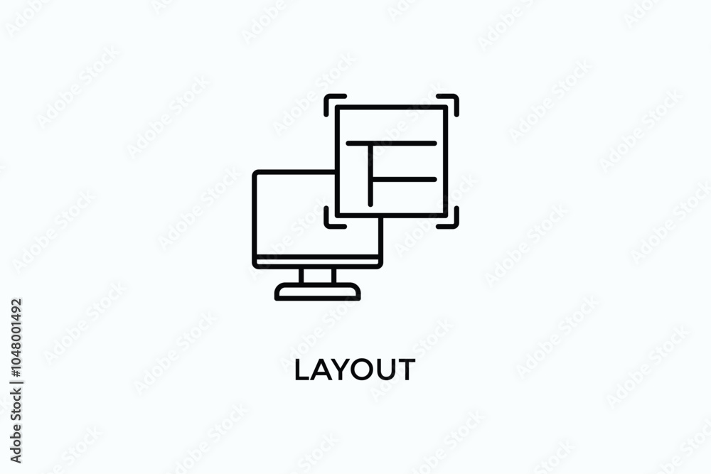 Layout Vector Icon Or Logo Illustration Layout Vector Icon Or Logo Illustration