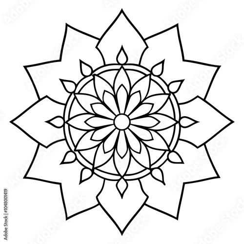 Mandala Design | vector illustration on white background