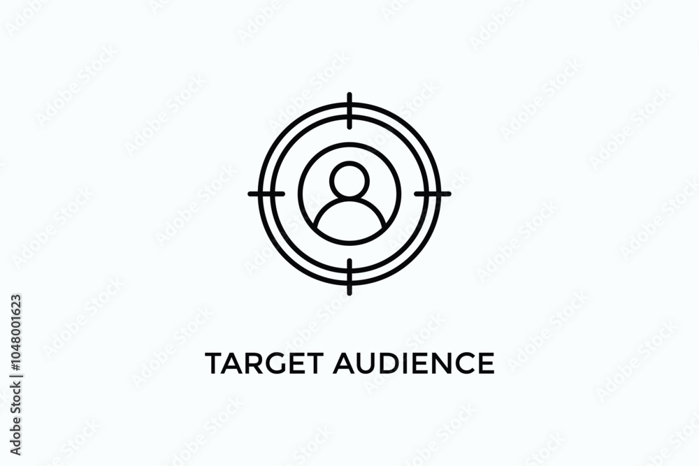 Target Audience Vector Icon Or Logo Illustration Target Audience Vector Icon Or Logo Illustration