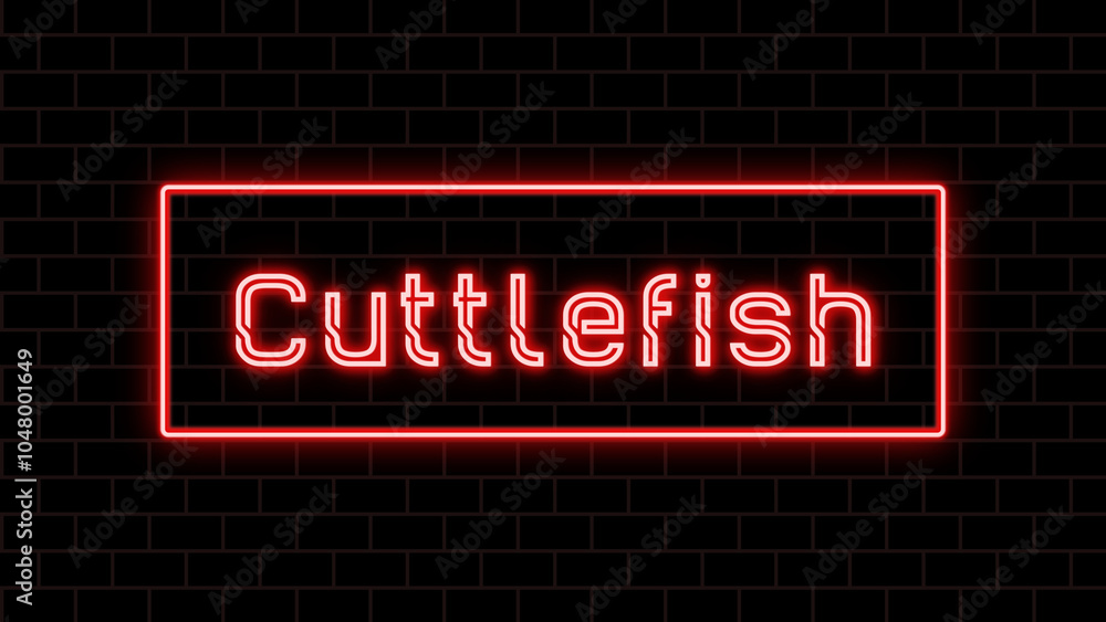 Cuttlefish のネオン文字