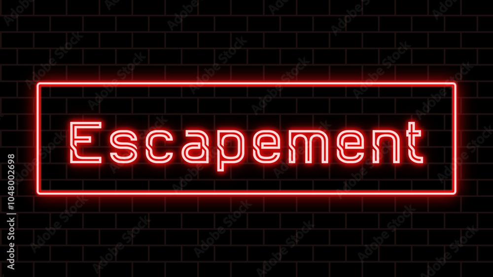 Escapement のネオン文字 Escapement のネオン文字