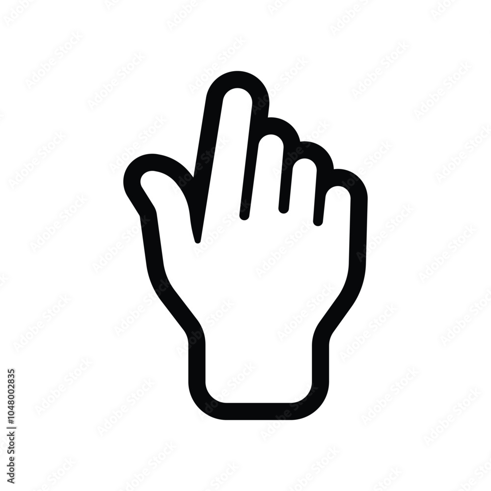 Fototapeta premium Hand icon logo design template isolated illustration