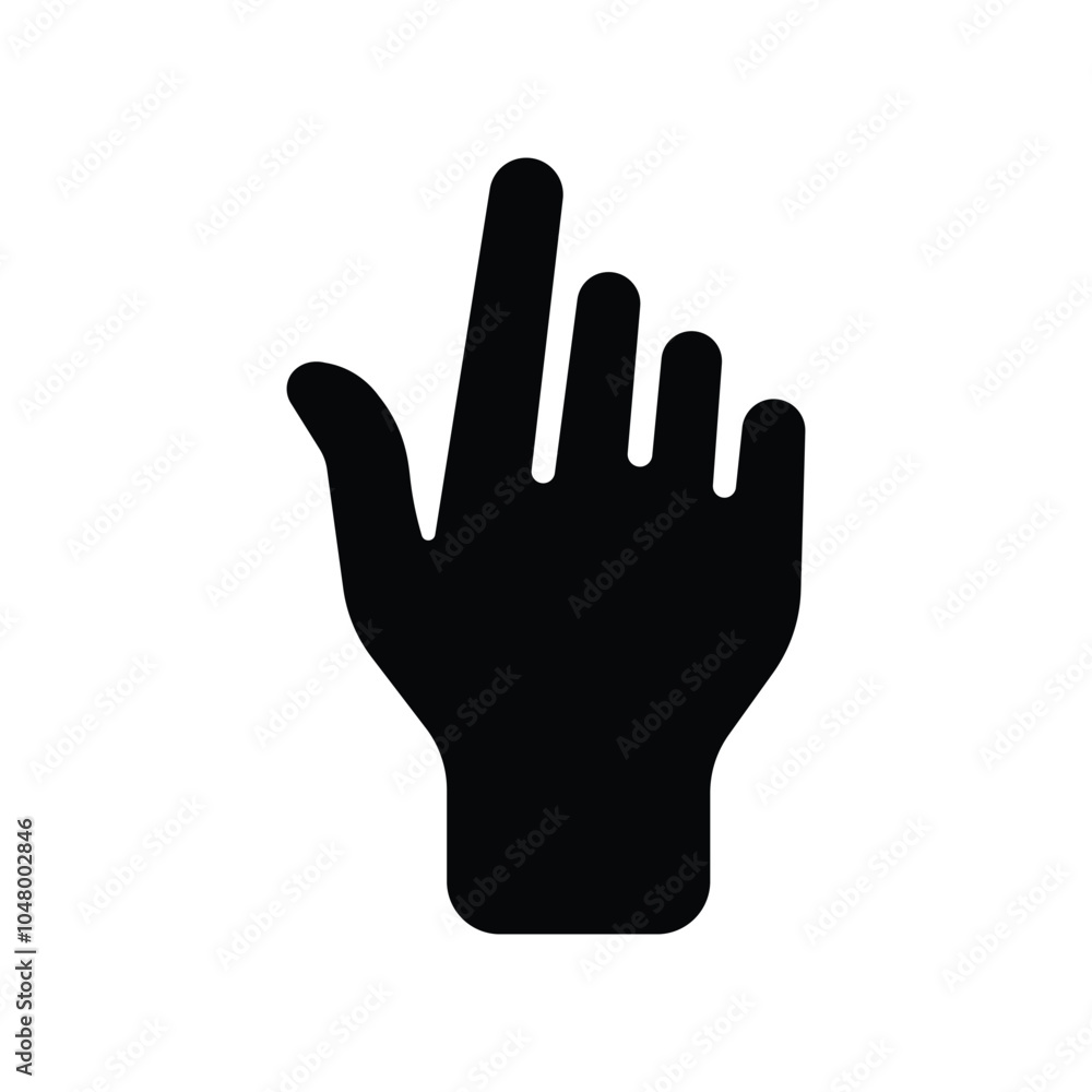 Obraz premium Hand icon logo design template isolated illustration