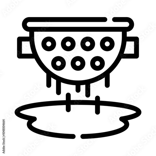 Colander line icon