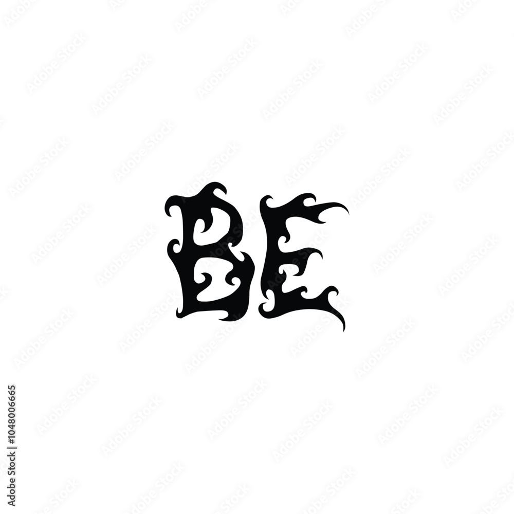 BE monogram logo design letter text name symbol monochrome logotype alphabet character simple logo BE monogram logo design letter text name symbol monochrome logotype alphabet character simple logo