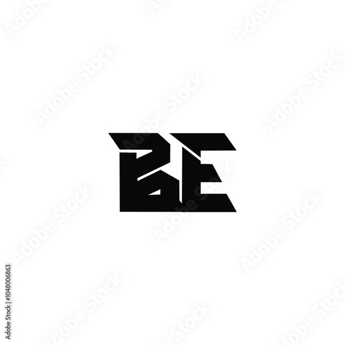 BE monogram logo design letter text name symbol monochrome logotype alphabet character simple logo