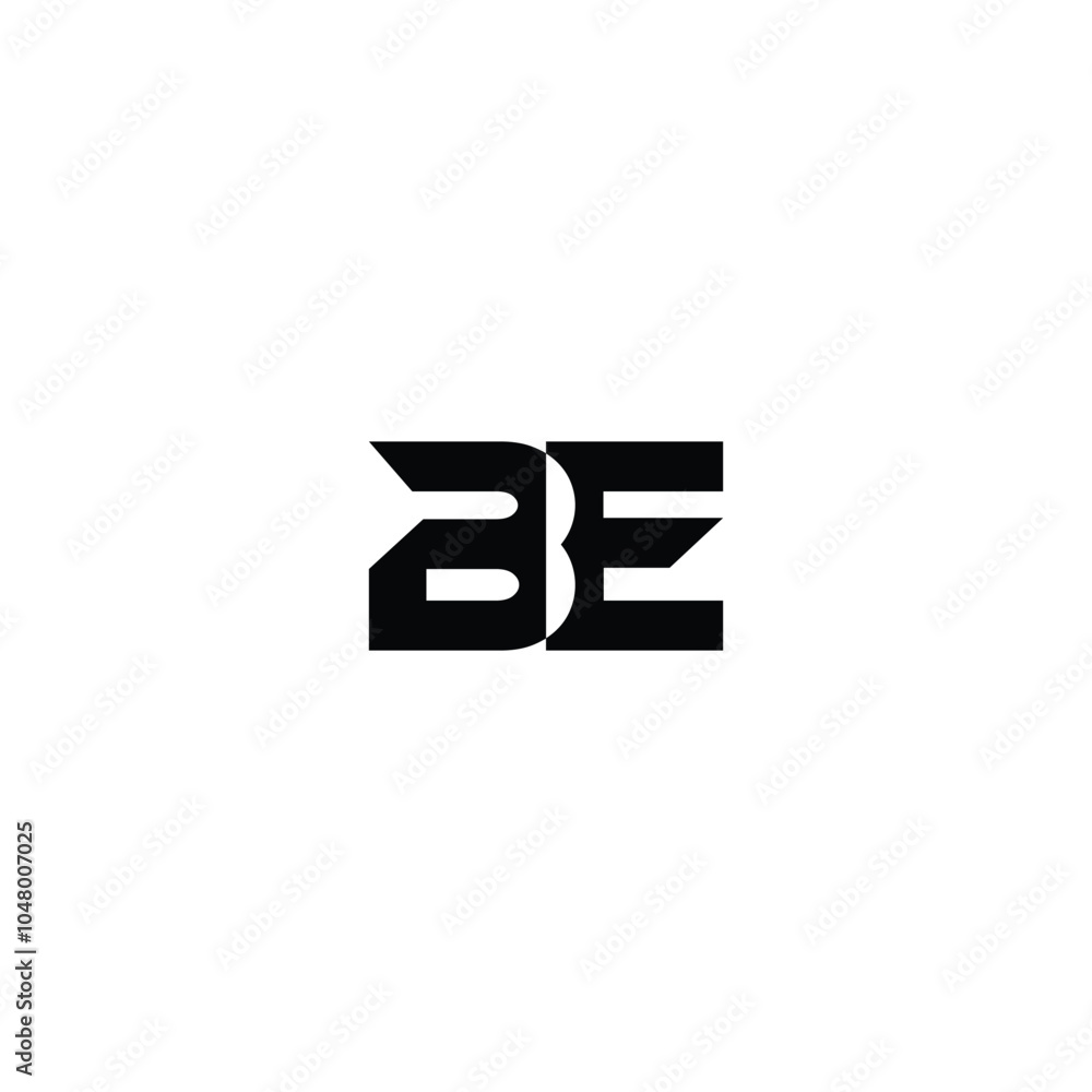 BE monogram logo design letter text name symbol monochrome logotype alphabet character simple logo BE monogram logo design letter text name symbol monochrome logotype alphabet character simple logo