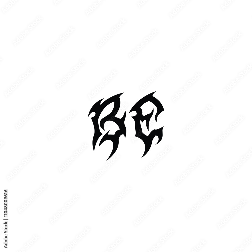 BE monogram logo design letter text name symbol monochrome logotype alphabet character simple logo BE monogram logo design letter text name symbol monochrome logotype alphabet character simple logo