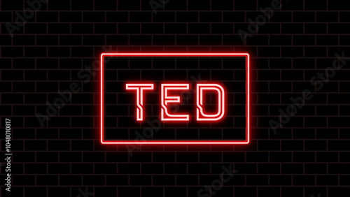 TED のネオン文字 photo